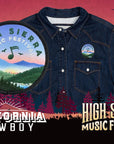 Men’s Western High Sierra Shirt - Sea Ranch Indigo HSMF