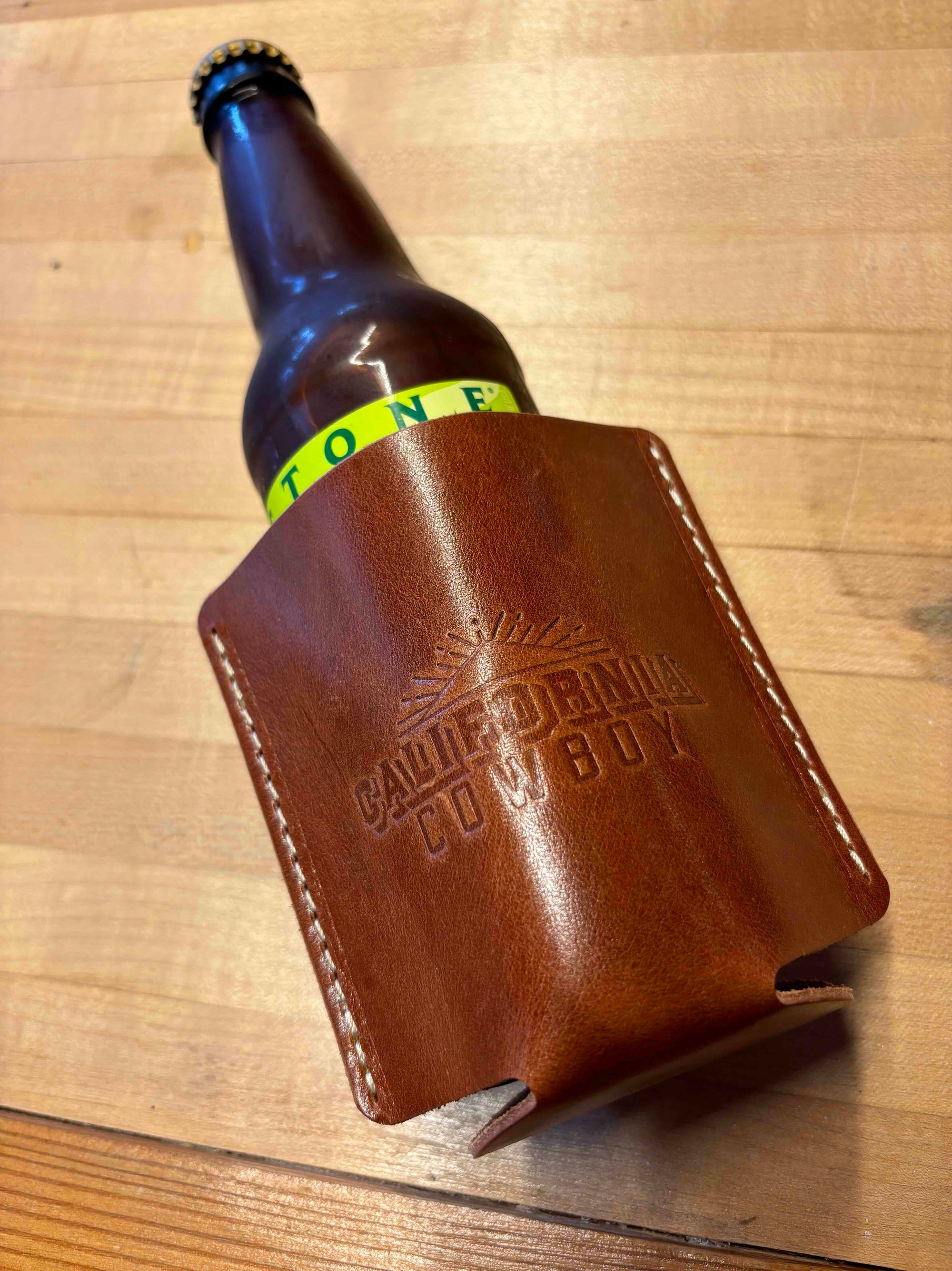 California Cowboy Leather Koozie