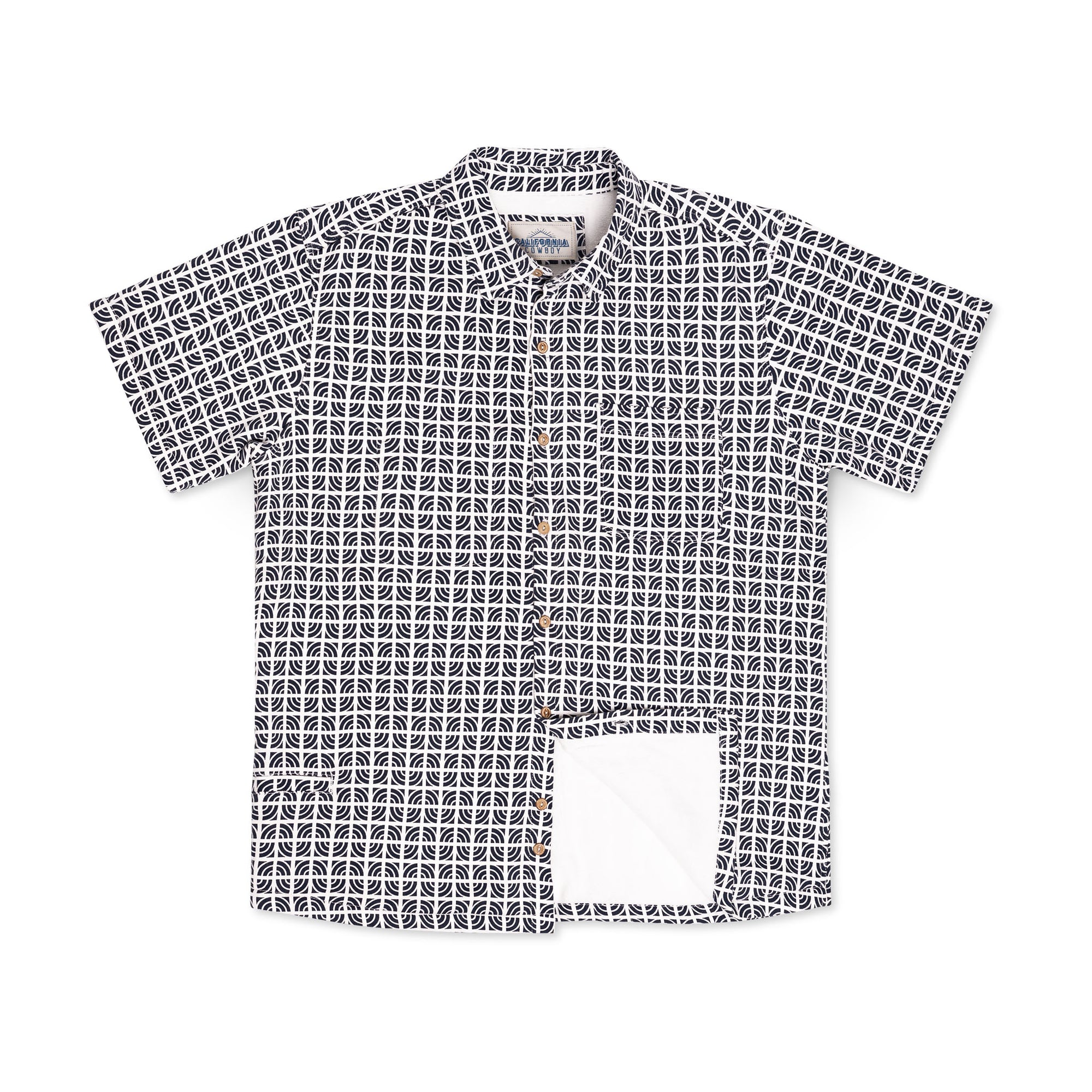 Men’s Stretch High Water Shirt - Breeze Block, White Sand