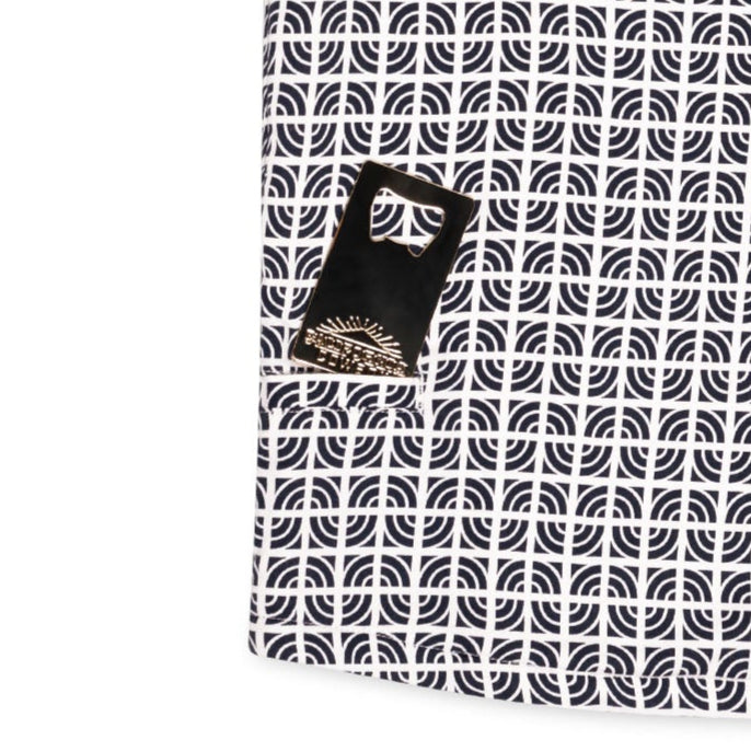 Men’s Stretch High Water Shirt - Breeze Block, White Sand