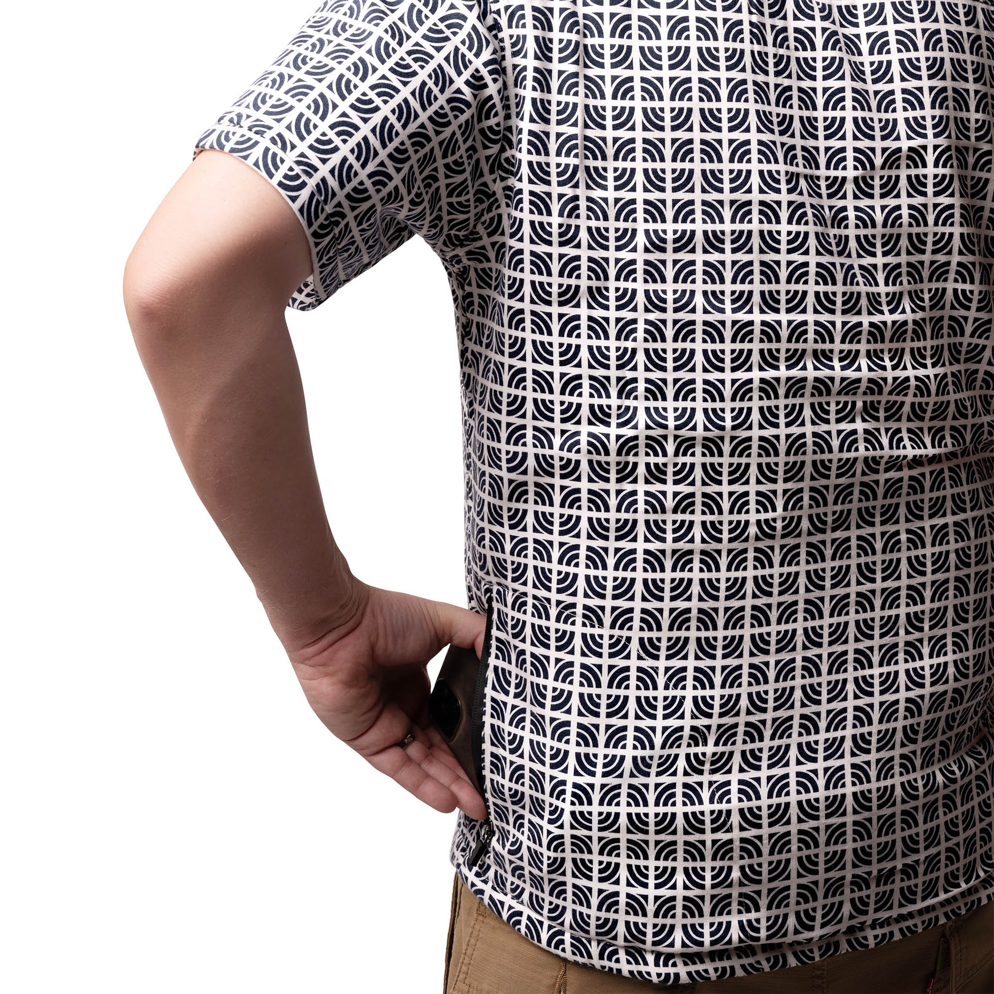 Men’s Stretch High Water Shirt - Breeze Block, White Sand