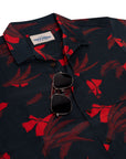 Men’s Stretch Tropic High Water Shirt - Vintage Floral, Washed Navy