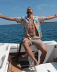 Men’s Stretch Tropic High Water Shirt - Island Time, Pride