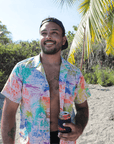 Men’s Stretch Tropic High Water Shirt - Island Time, Pride
