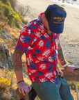 Men’s Stretch High Water Shirt - Bird of Paradise, Americana
