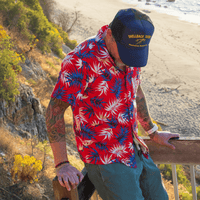 Men’s Surf Stretch High Water Shirt - Bird of Paradise, Americana