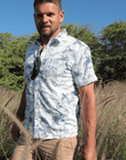 Men’s Stretch High Water Shirt - Island Time, White Sand