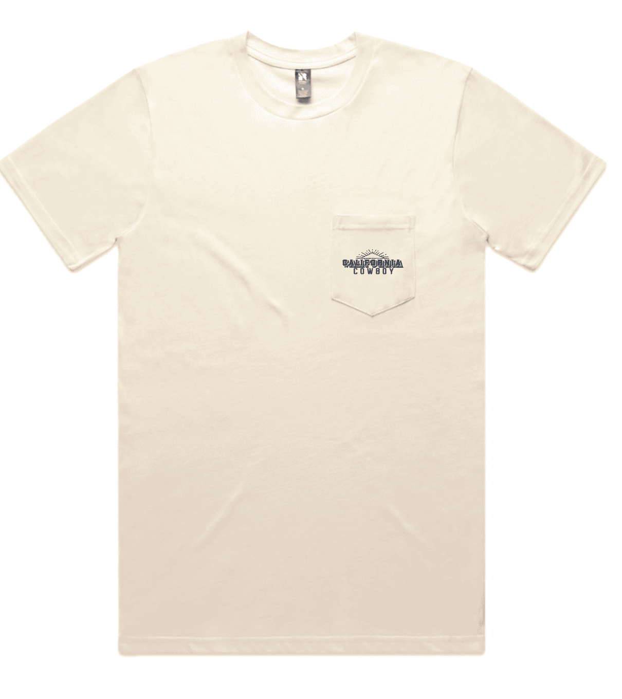 Men's Combed Cotton Tee - Logo Pocket Tee, Sand
