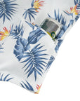 Men’s Stretch Tropic High Water Shirt - Bird of Paradise, White Sand