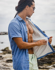 Men’s High Water Shirt - Chambray, Neptune Blue