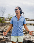 Men’s High Water Shirt - Chambray, Neptune Blue