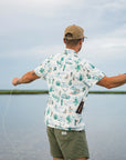 Men’s High Water Shirt - Motel Surf, White Sand