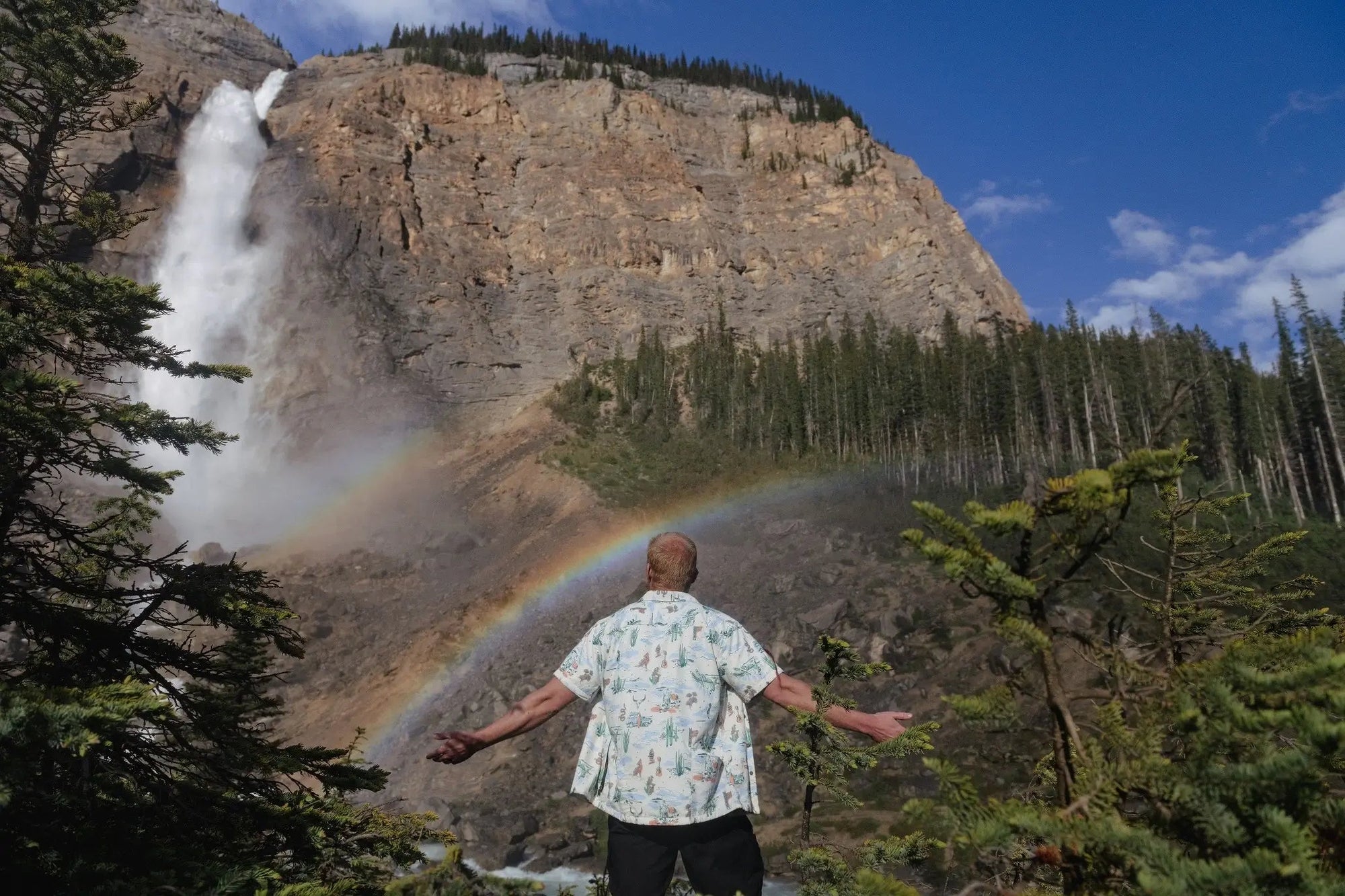 Men’s High Water Shirt - Motel Surf, White Sand