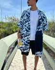 Men's El Garibaldi Robe - Dawn Patrol, Cortes Blue
