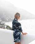 Women’s La Sirena Kimono - Farallon Navy For Lounging - California Cowboy
