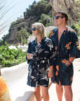 Men's El Garibaldi Robe - Garibaldi Fish, Farallon Navy