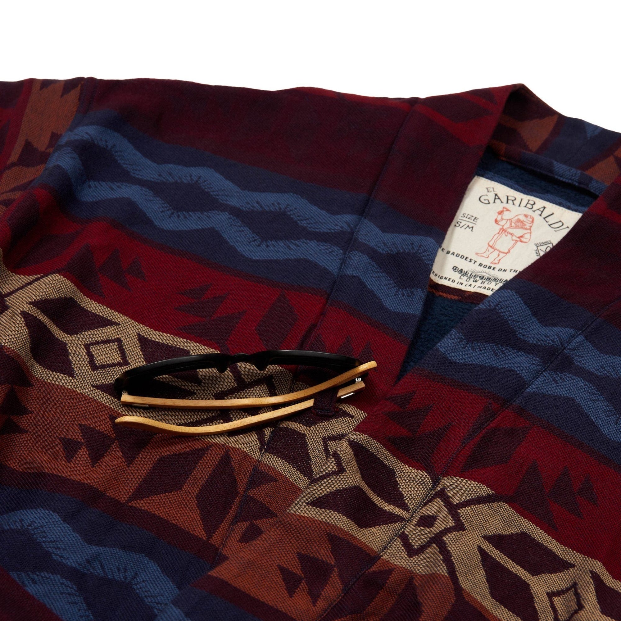 Men’s El Garibaldi Robe (Long) - Fireside Fair Isle, Ember