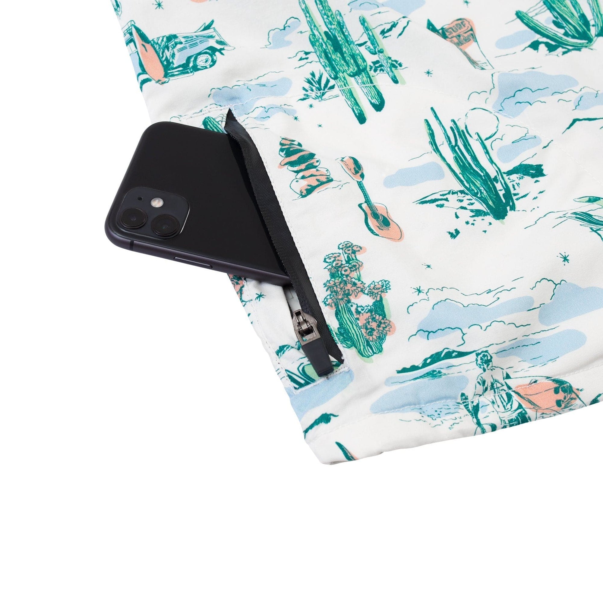 Men’s High Water Shirt - Motel Surf, White Sand