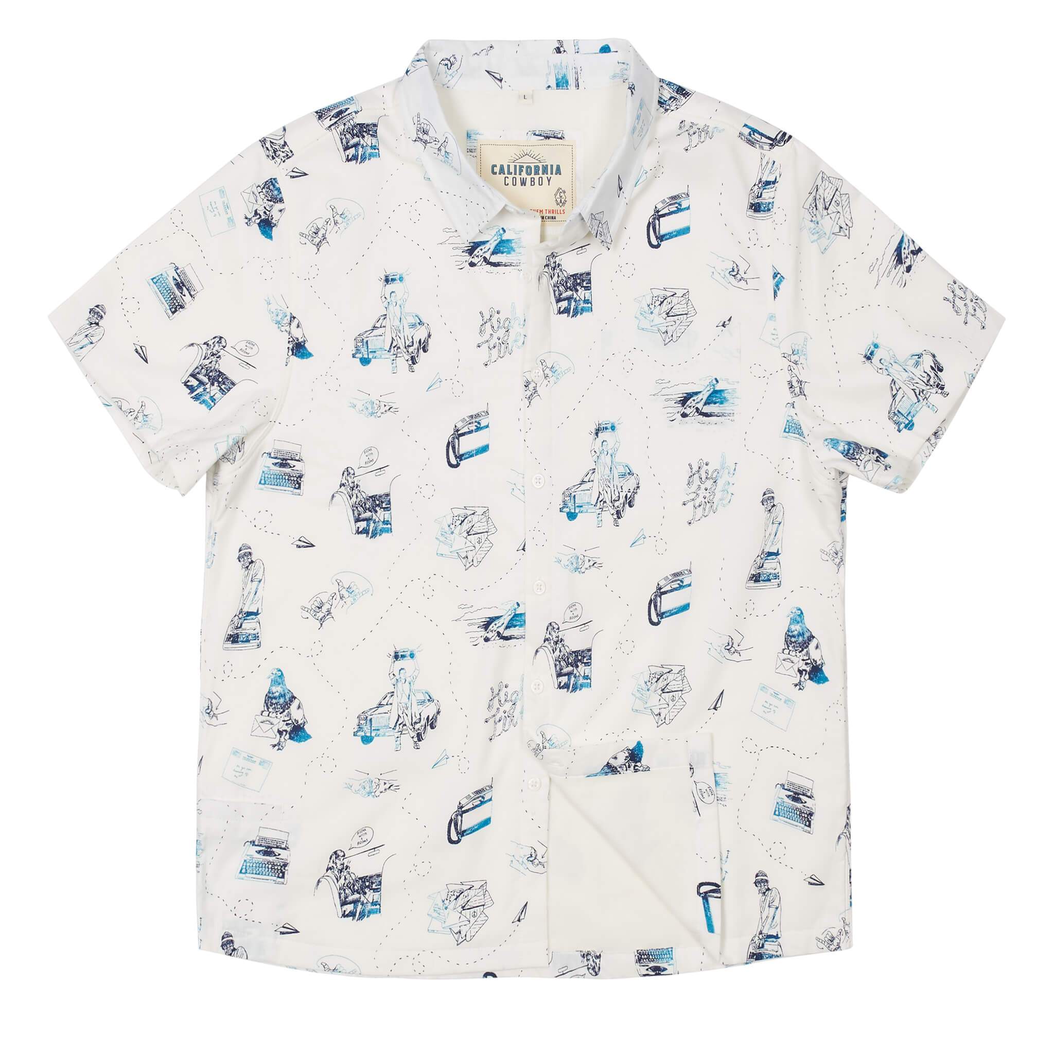 High Water Hawaiian Shirt For Men The Analog – California Cowboy