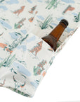 Men’s High Water Tropic Shirt - Motel Surf, White Sand
