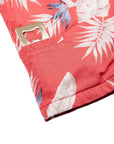 Men’s High Water Hawaiian Shirt With a Bottle Opener - Bird of Paradise Sunset Red - California Cowboy