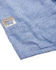 Men’s High Water Hawaiian Shirt With a Bottle Opener - Chambray Neptune Blue - California Cowboy
