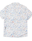 Men’s High Water Shirt - Paint By Numbers Wave, White Sand