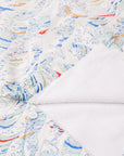 Men’s High Water Shirt - Paint By Numbers Wave, White Sand