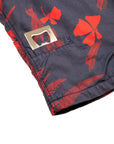 Men’s High Water Hawaiian Shirt With a Bottle Opener - Vintage Floral Washed Navy - California Cowboy