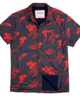 Shop For High Water Hawaiian Shirt For Men - Vintage Floral Washed Navy - California Cowboy