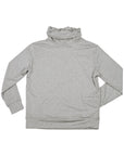 Women's Wagyu Fleece Cowl Neck - Heather Grey