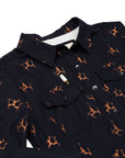 Women’s High Sierra Shirt - Hot Dog, Midnight Navy