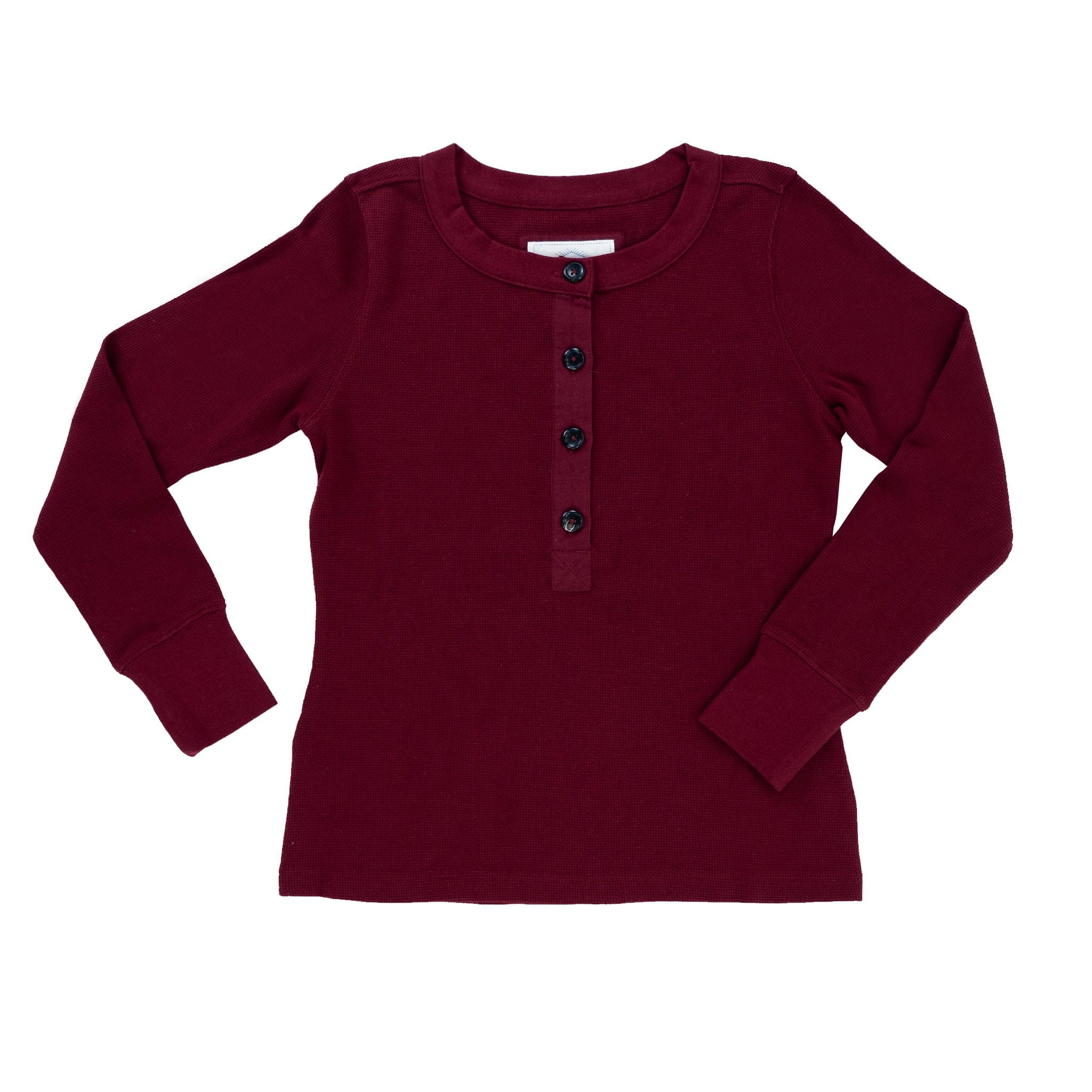 Columbia Along the Gorge Thermal Henley Long Sleeve Top - — Womens Clothing  Size: Large, Apparel Fit: Active, Color: Dark Raspberry — 1741311520-L