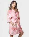 Women’s La Sirena Kimono - Garibaldi Fish, Dusty Rose - Dry Pocket - Model - California Cowboy