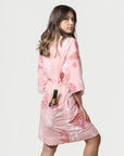 Women’s La Sirena Kimono - Garibaldi Fish, Dusty Rose - Champagne Pocket - Model - California Cowboy
