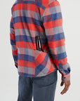Men’s High Sierra Shirt - Beer Bottle Pocket - Campfire Check - California Cowboy