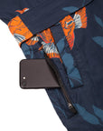Men's El Garibaldi Robe - Garibaldi Fish, Farallon Navy
