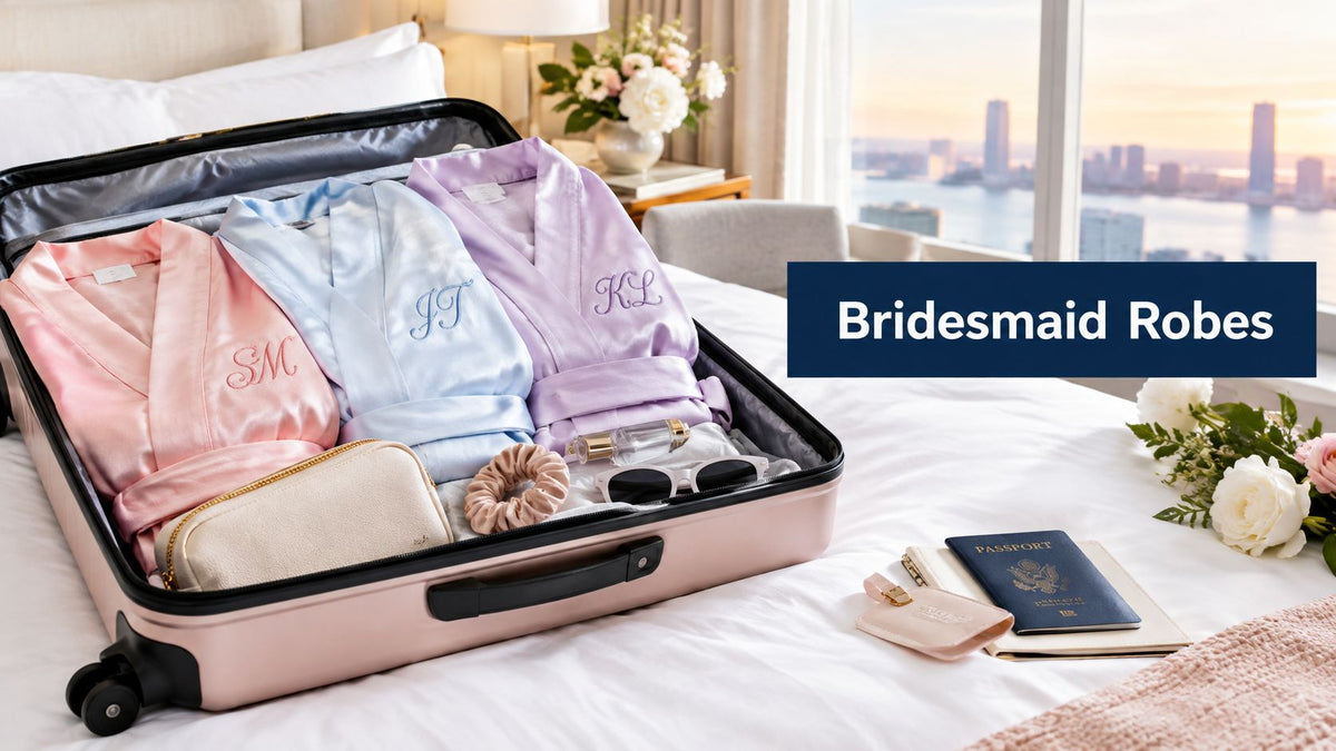 Monogrammed Robes for Bridesmaids That Travel Well