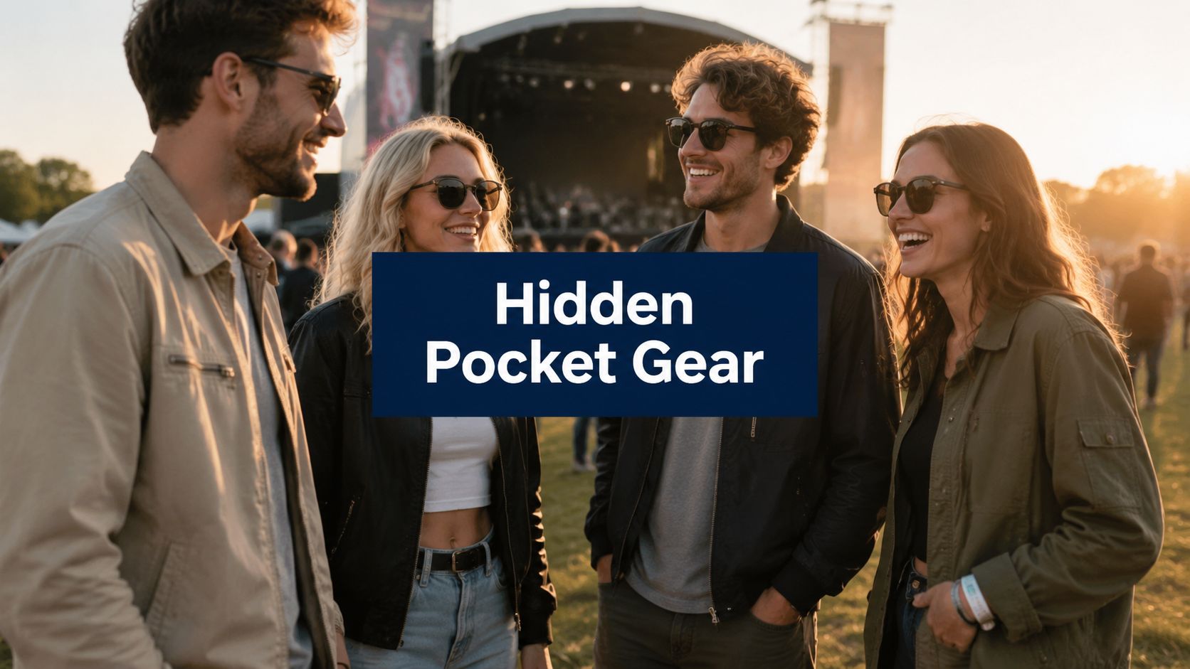 Music Festival Gear with Hidden Pockets for Life Offline