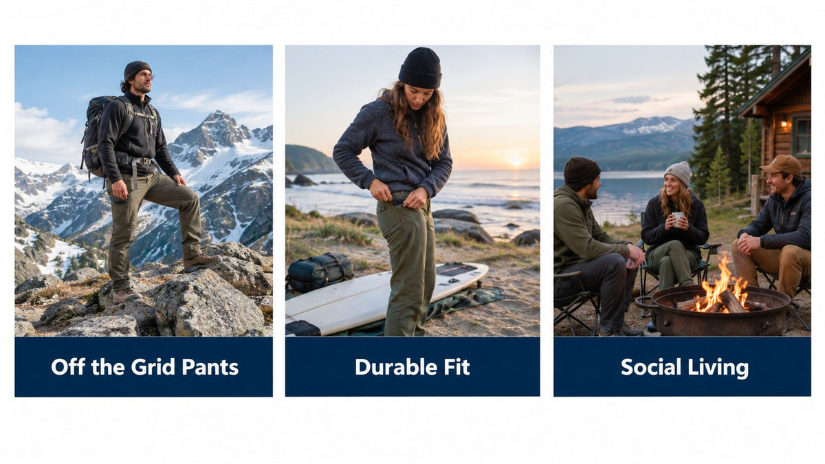 Off the Grid Pants Guide: Durability, Fit & Social Living