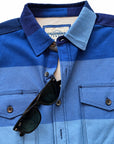 Men’s High Sierra Shirt - Gonzo Stripe, Lake Effect