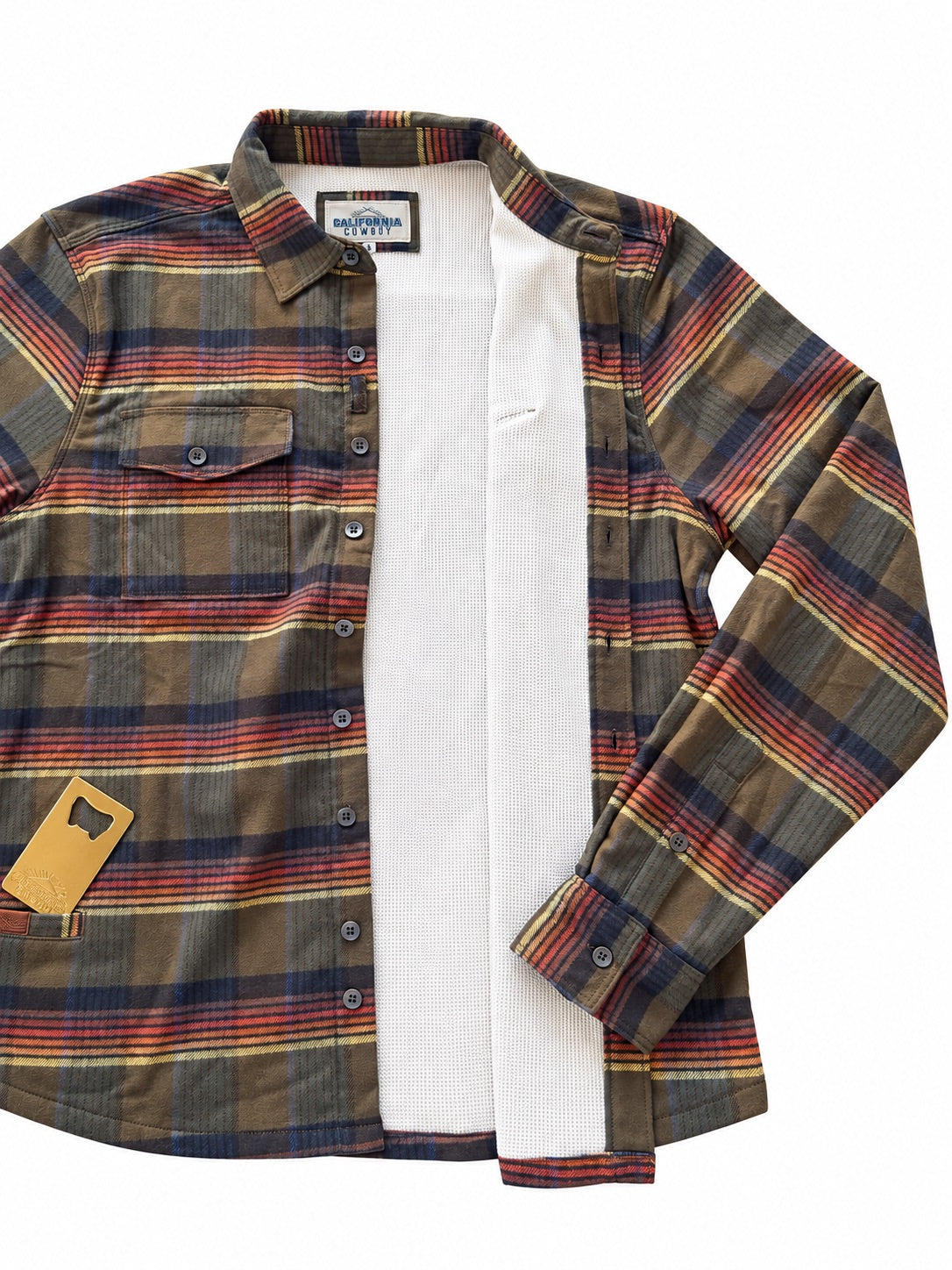 Men’s Stretch High Sierra Shirt - Olive Blanket Stripe