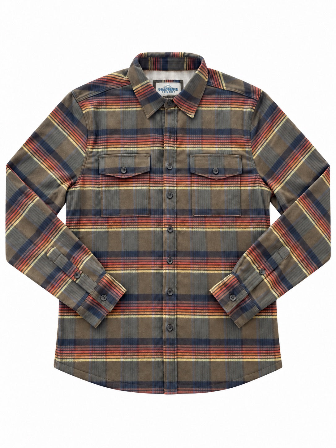 Men’s Stretch High Sierra Shirt - Olive Blanket Stripe