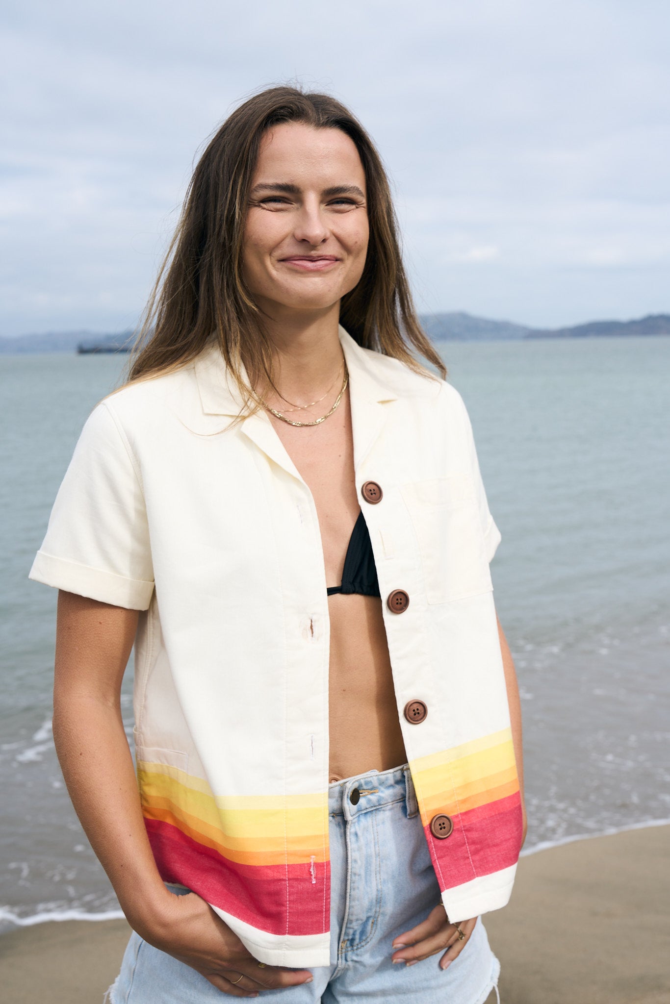 Women’s High Water Shirt - Sunstripe, Cape Fade