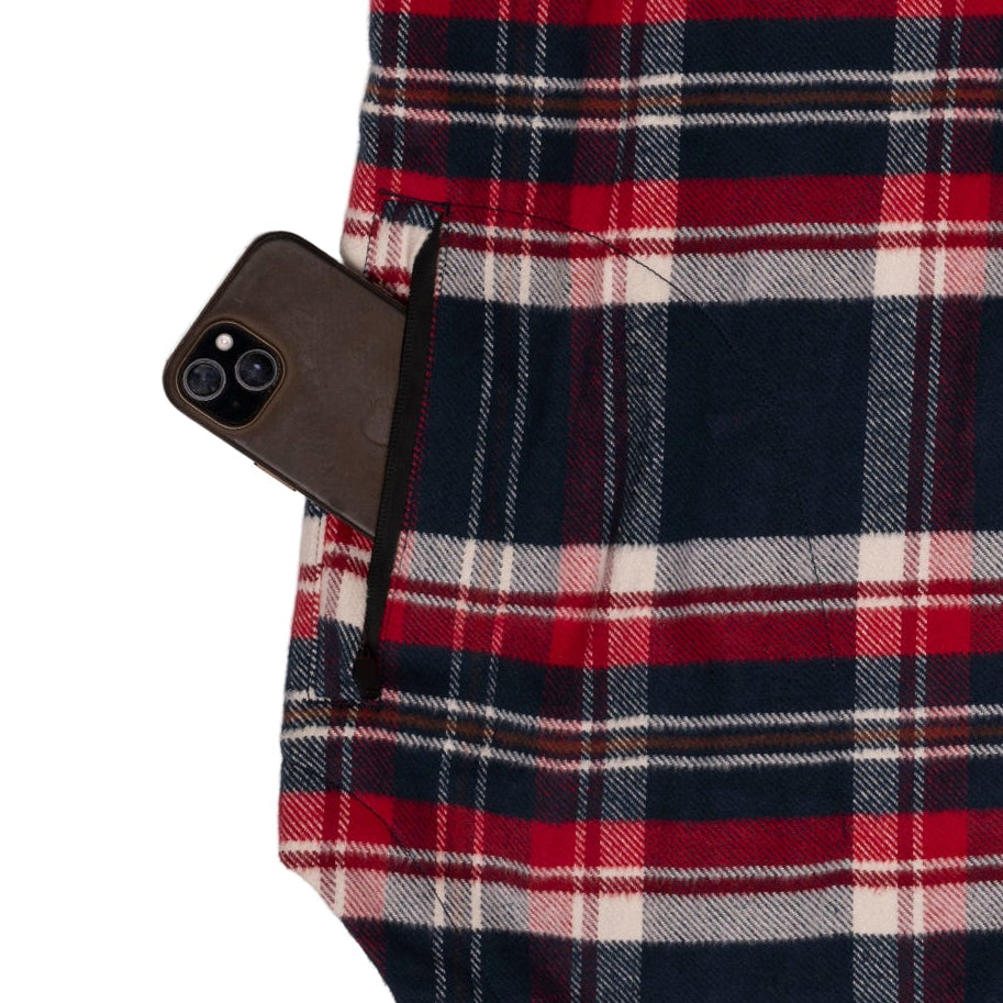 Women’s Shacket - Navy/Red/White Plaid