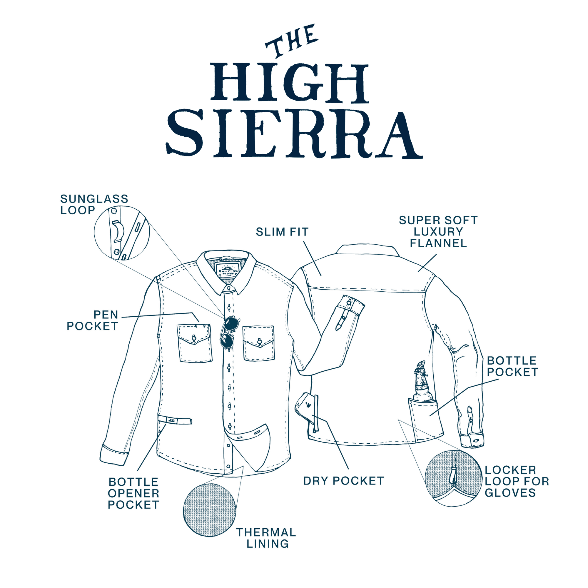 Men’s High Sierra Shirt - Neat Rum