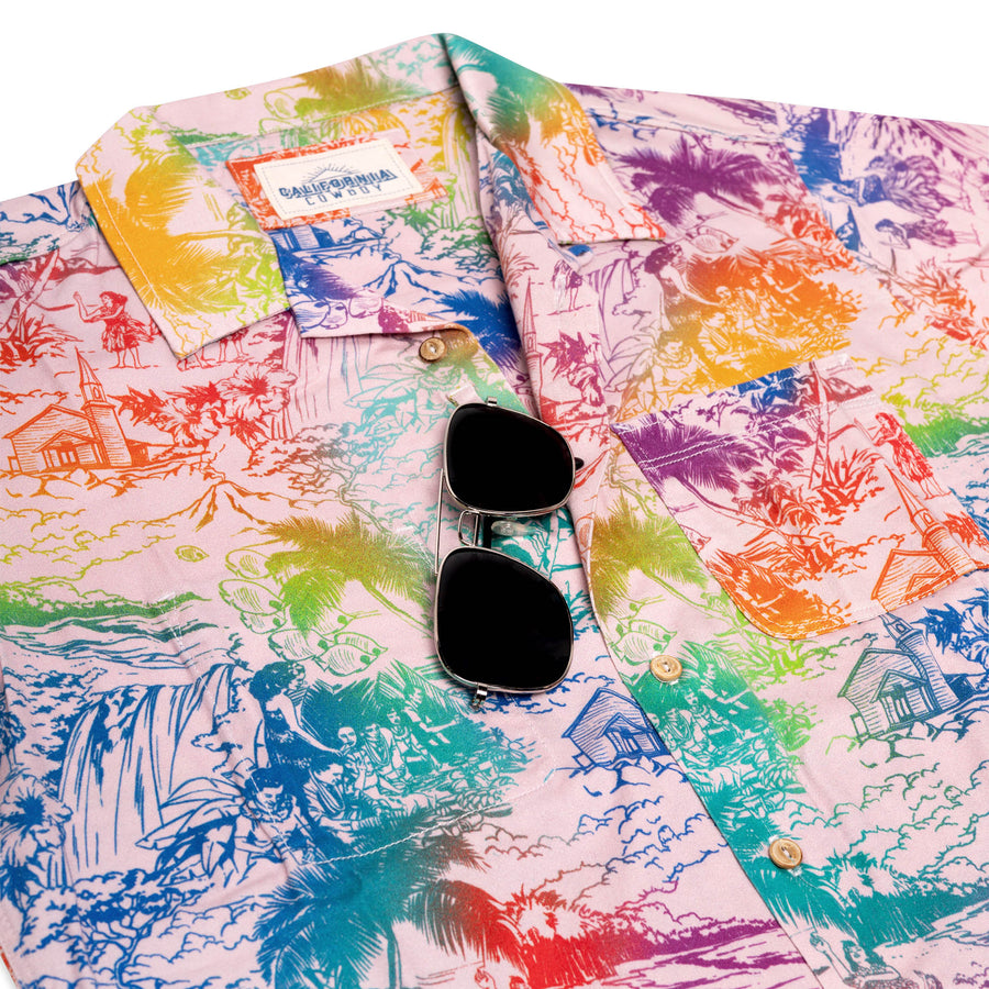 Men’s Surf Stretch Tropic High Water Shirt - Island Time, Pride