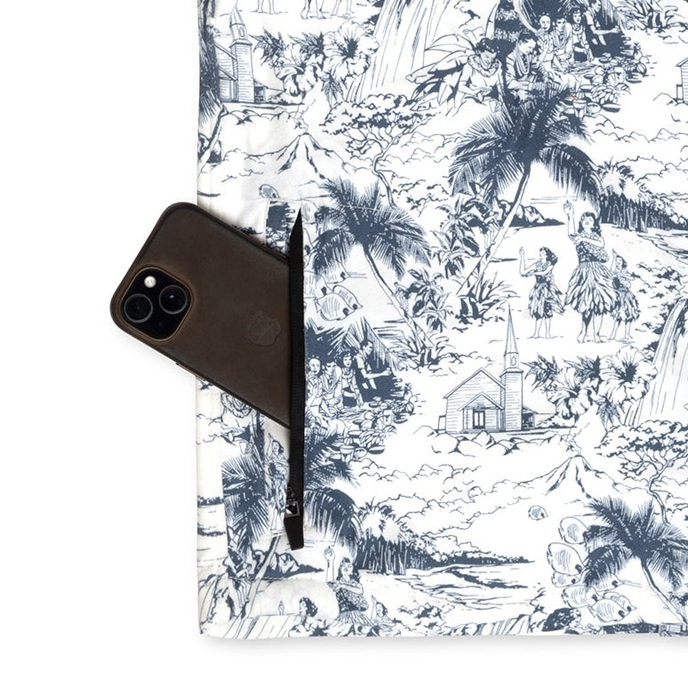 Men’s Surf  Stretch High Water Shirt - Island Time, White Sand
