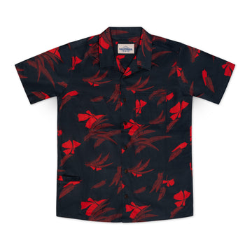 Men’s Surf Stretch Tropic High Water Shirt - Vintage Floral, Washed Navy
