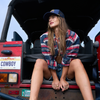 Women’s Shacket - Navy/Red/White Plaid
